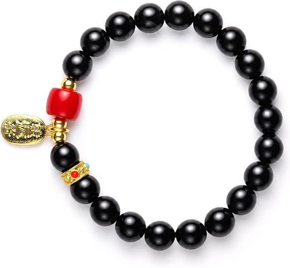 jamow Sandalwood Beaded Bracelet for Gift Seekers, Warm Brown Wrist Jewelry with Subtle Accent Bead Layout for Quiet Sitting, Simple Travel Outfit, Meditation, and Meaningful Gifting