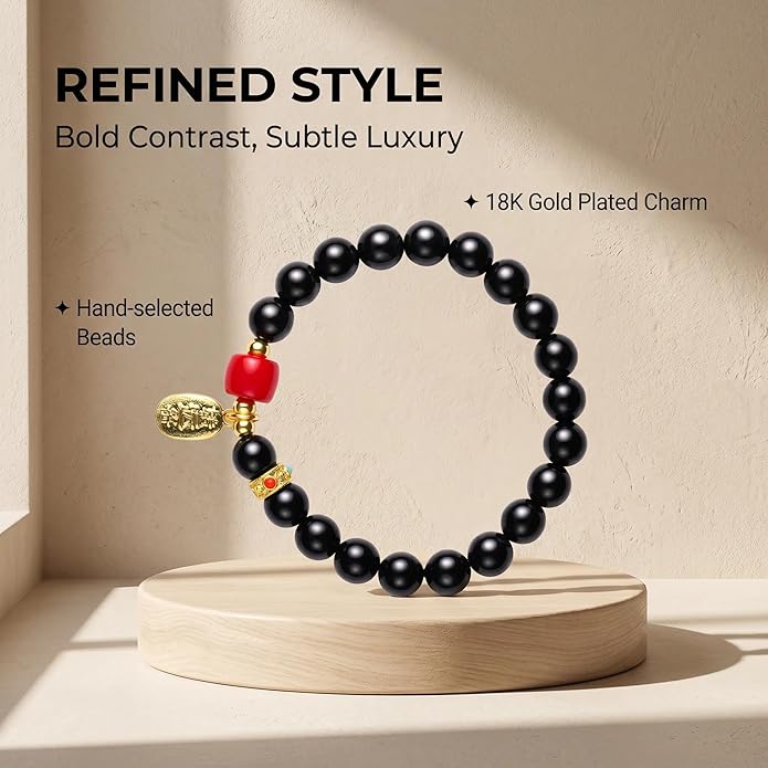 jamow Sandalwood Beaded Bracelet for Gift Seekers, Warm Brown Wrist Jewelry with Subtle Accent Bead Layout for Quiet Sitting, Simple Travel Outfit, Meditation, and Meaningful Gifting