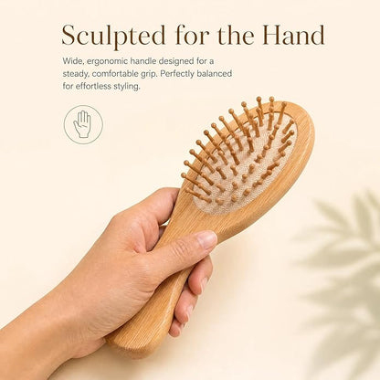 jamow Nanmu Wood Hair Comb – Lightweight Natural Wood with Soft Grain for Daily Grooming, Scalp Massage, Vanity Styling, Relaxation, and Thoughtful Gift