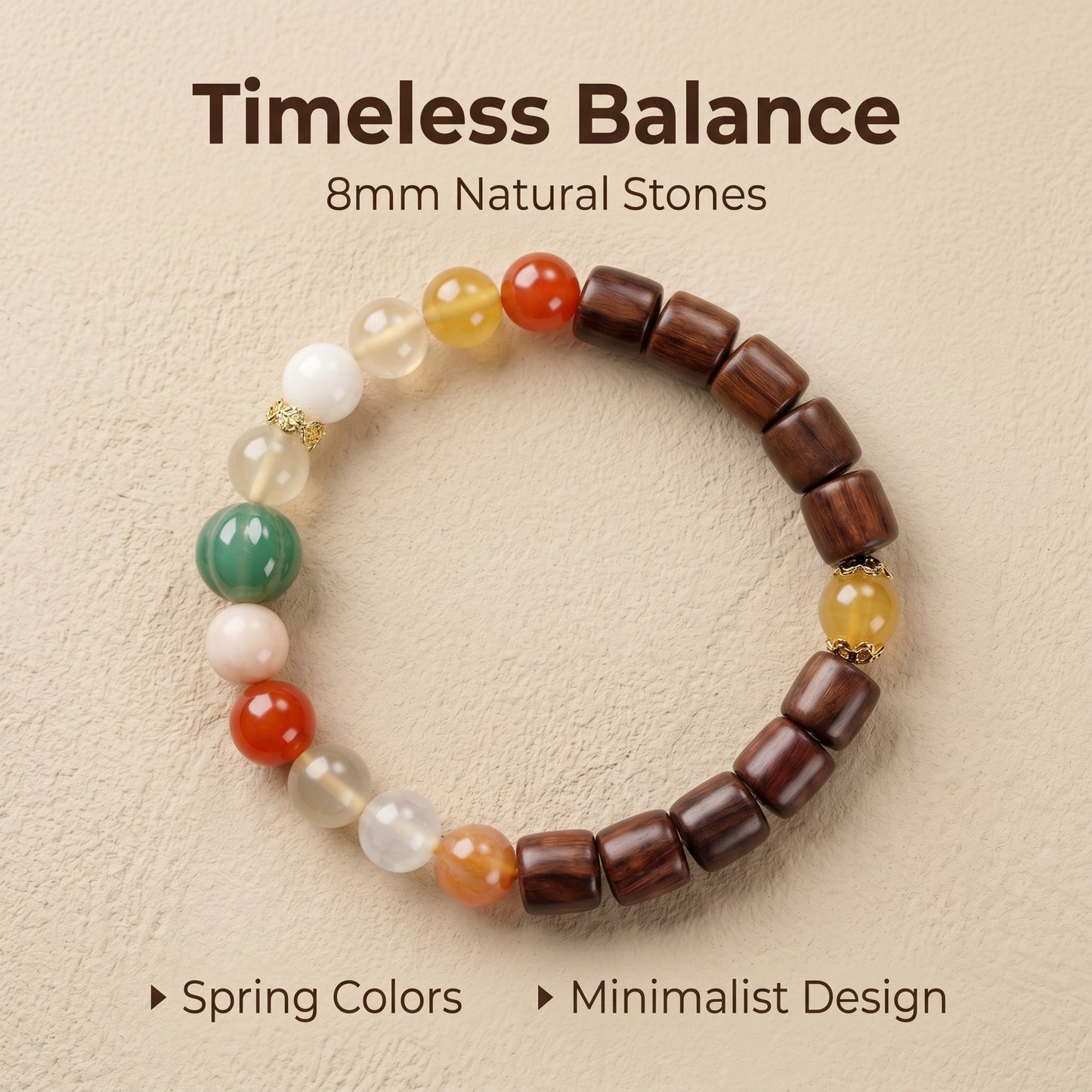 Pastel Golden Silk Jade Beaded Bracelet for Women, Natural Stone Bead Wrist Jewelry with Polished Beads, Natural Polished Style for Daily Outfits, Meditation, Layering, and Gift Styling