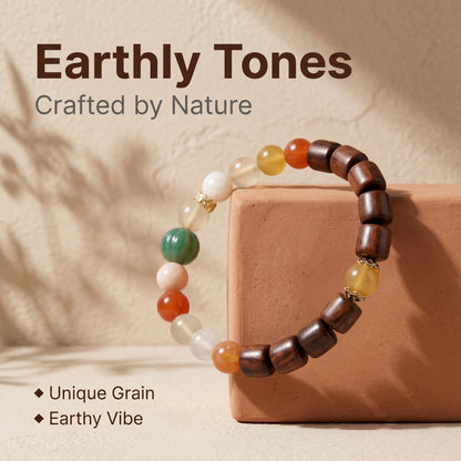Pastel Golden Silk Jade Beaded Bracelet for Women, Natural Stone Bead Wrist Jewelry with Polished Beads, Natural Polished Style for Daily Outfits, Meditation, Layering, and Gift Styling
