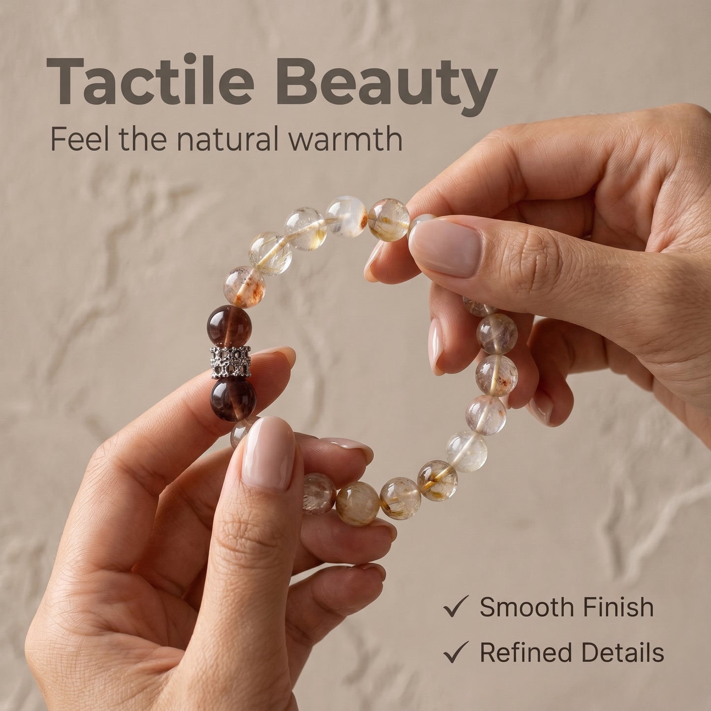 Yellow Crystal Beaded Bracelet for Women, Natural Crystal Stone Wrist Jewelry with Polished Beads, Golden Polished Style for Daily Outfits, Meditation, Layering, and Gift Styling
