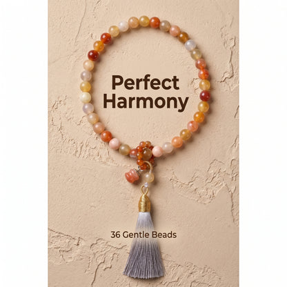 Golden Silk Jade Mala Style Bracelet for Women, Natural Stone Bead Wrist Jewelry with Polished Beads, Natural Polished Style for Daily Outfits, Meditation, Layering, and Gift Styling