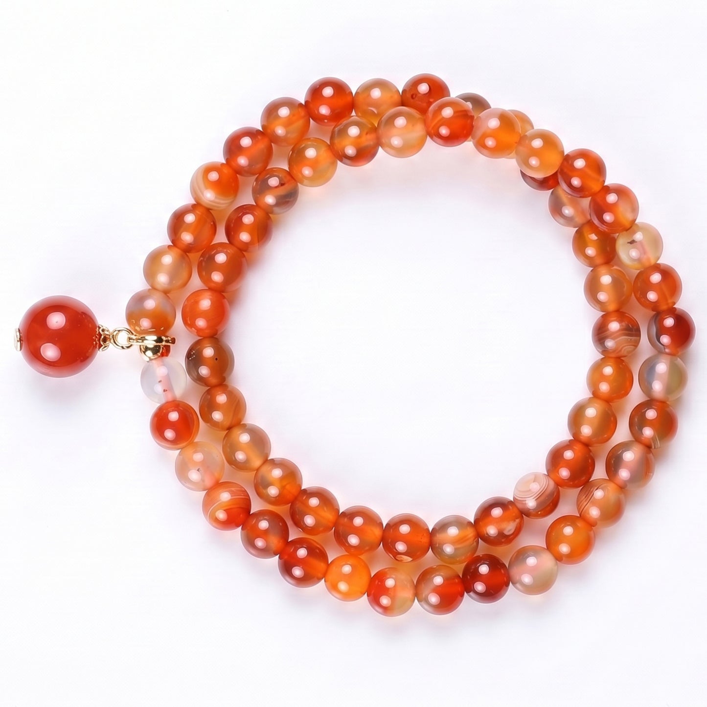 Icy Color Agate Double Wrap Bracelet for Women, Natural Stone Bead Wrist Jewelry with Polished Beads, Natural Polished Style for Daily Outfits, Meditation, Layering, and Gift Styling