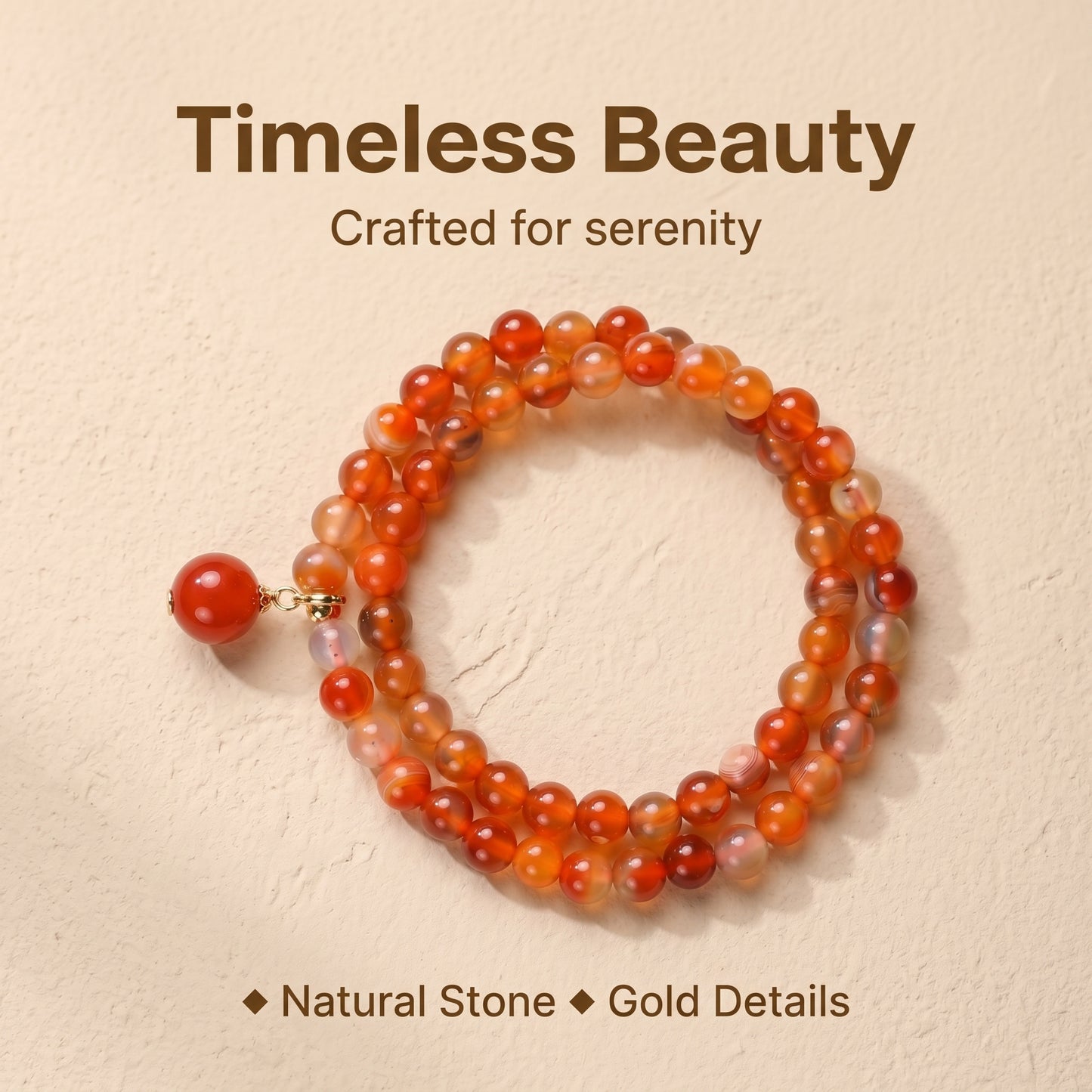 Icy Color Agate Double Wrap Bracelet for Women, Natural Stone Bead Wrist Jewelry with Polished Beads, Natural Polished Style for Daily Outfits, Meditation, Layering, and Gift Styling