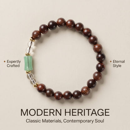 Black Rosewood Beaded Bracelet for Men and Women, Natural Wood Bead Wrist Jewelry with Polished Beads, Modern Grounded Style for Daily Outfits, Meditation, Layering, and Gift Styling