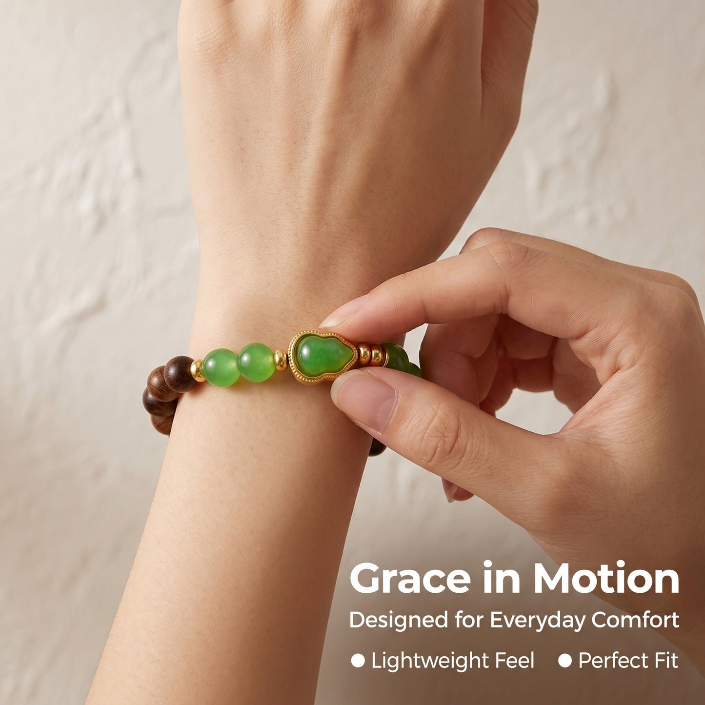 Wenge Wood Beaded Bracelet for Men and Women, Natural Wood Bead Wrist Jewelry with Polished Beads, Earthy Minimalist Style for Daily Outfits, Meditation, Layering, and Gift Styling