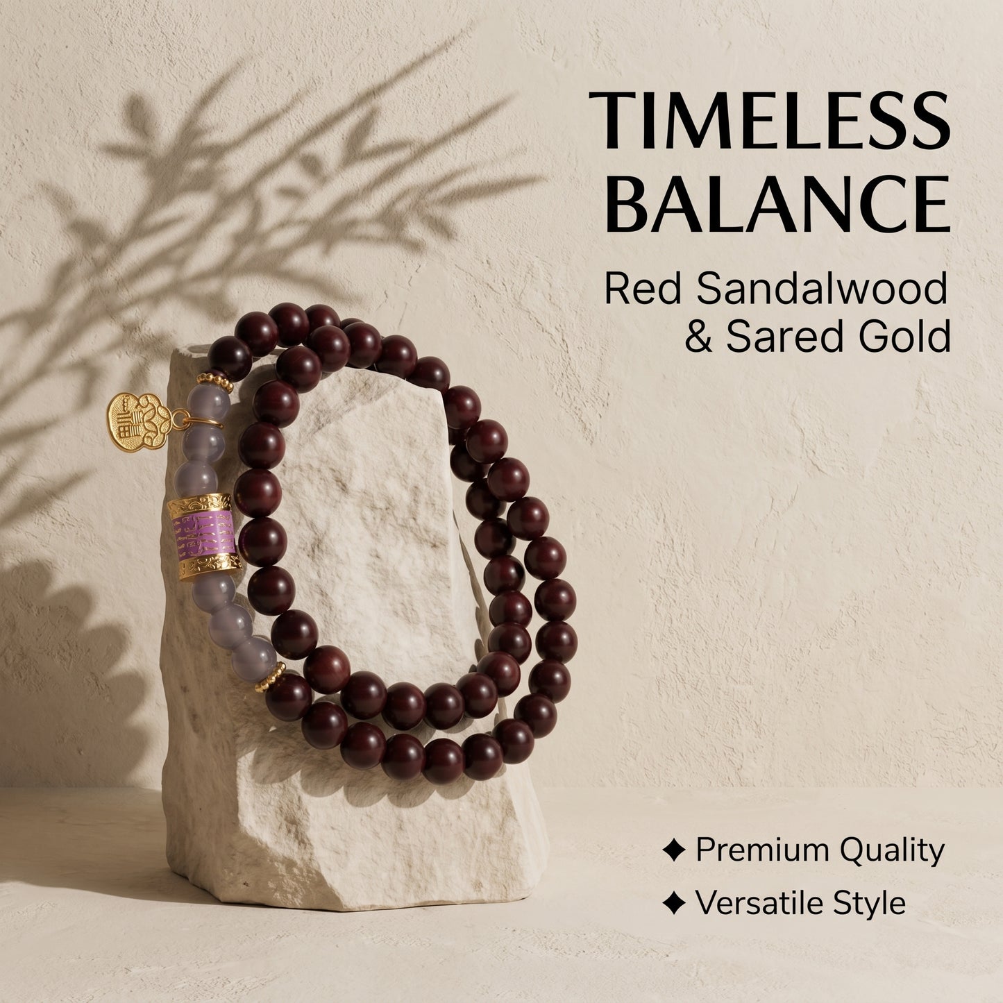 Blood Sandalwood Beaded Bracelet for Men and Women, Natural Wood Bead Wrist Jewelry with Polished Beads, Warm Confident Style for Daily Outfits, Meditation, Layering, and Gift Styling