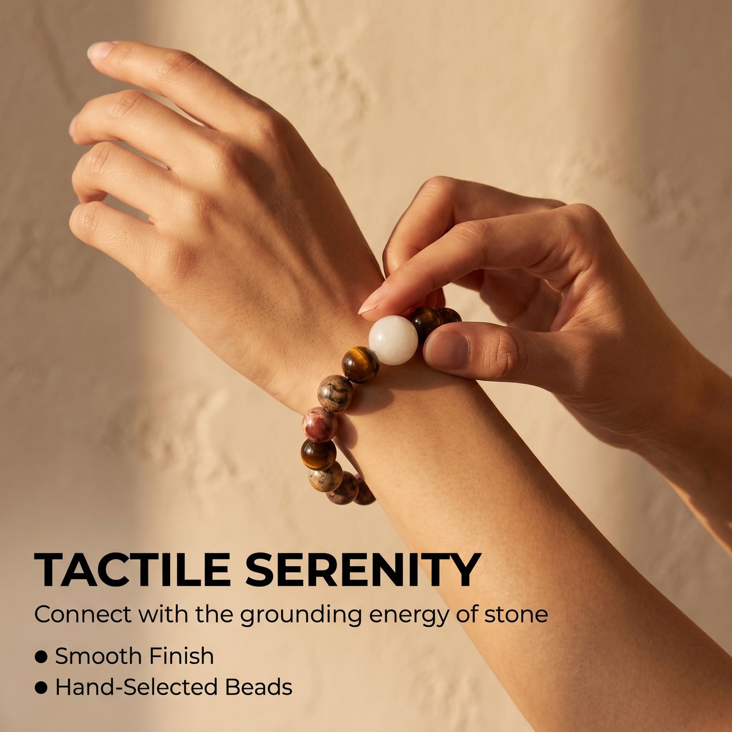 Leopard Jasper Beaded Bracelet for Women, Natural Stone Bead Wrist Jewelry with Polished Beads, Natural Polished Style for Daily Outfits, Meditation, Layering, and Gift Styling